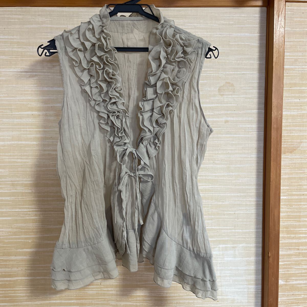 ATeLIeR セモア  トップス ノースリーブ ボレロ フリル拍卖