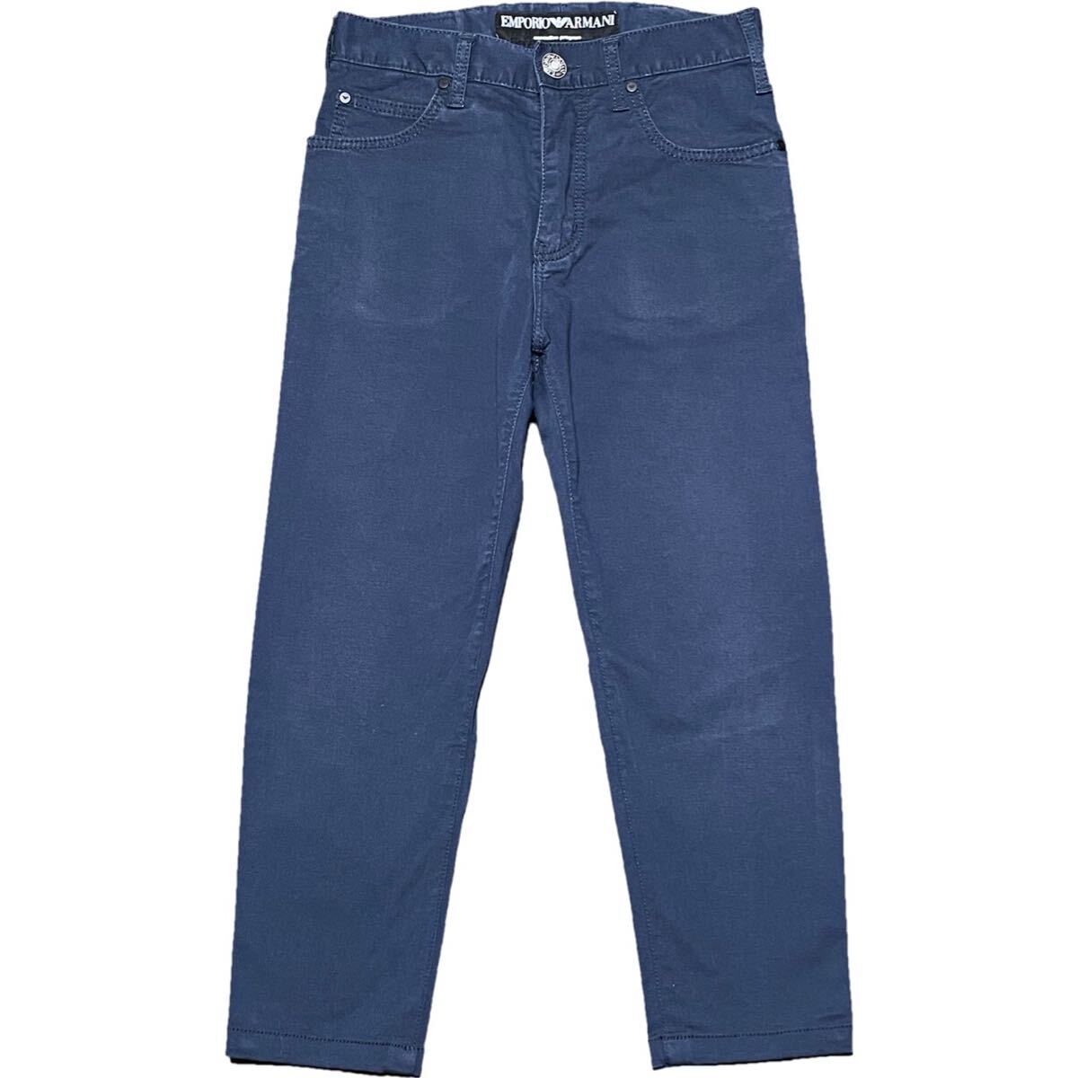 EMPORIO ARMANI executive program Basic Fit クロップドパンツ ネイビー W28サイズ エンポリオアルマーニ アルマーニ拍卖