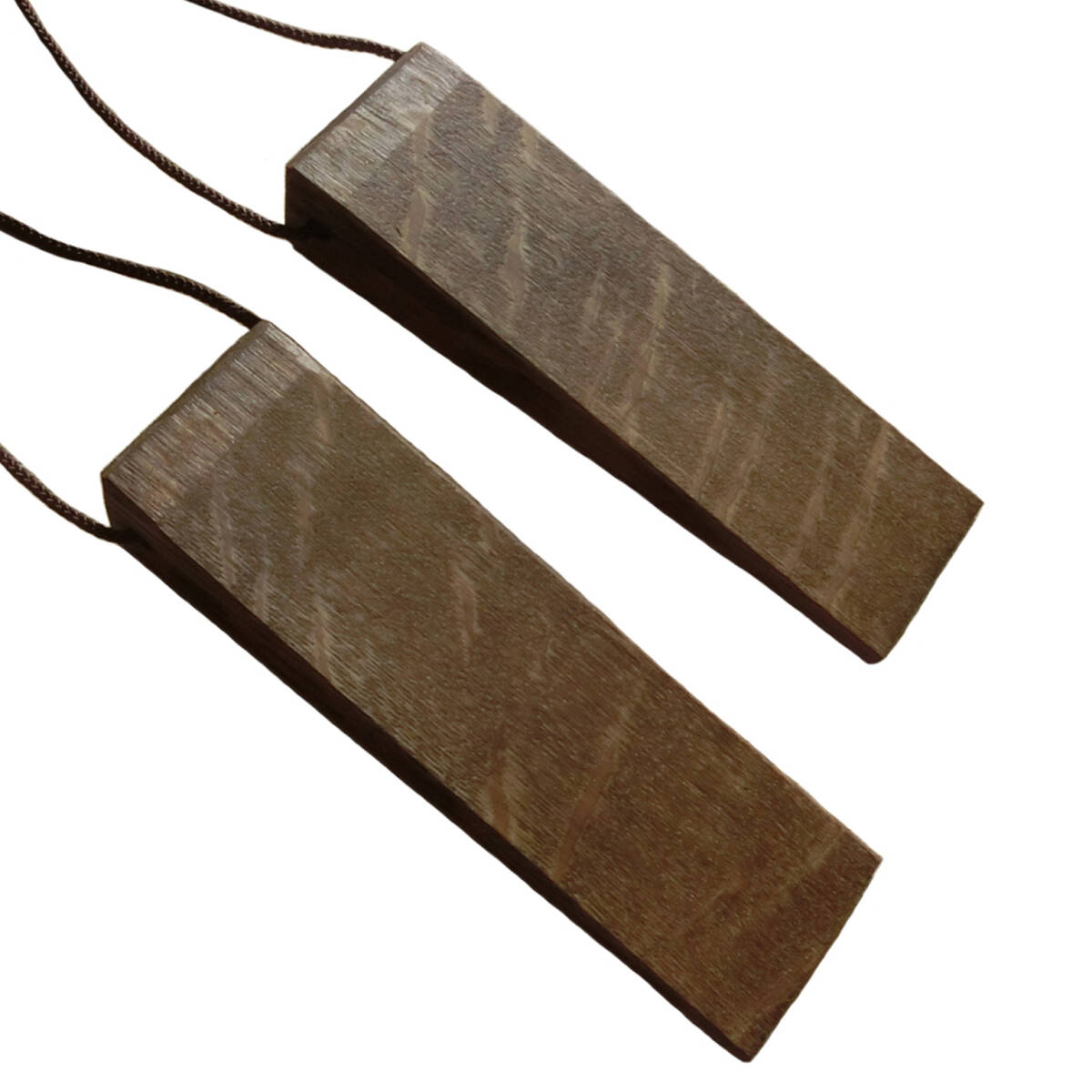 ドアストッパー 室内 素朴でシンプルな天然木 木製 ドア止め ドアストッパー 2個セット 天然杢楢無垢材 ブラウン Na25拍卖