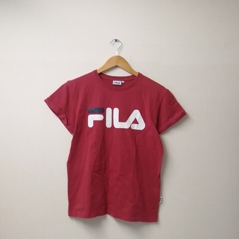 ★【古着】FILA(フィラ) Tシャツ(半袖カットソー) Mサイズ レッド拍卖