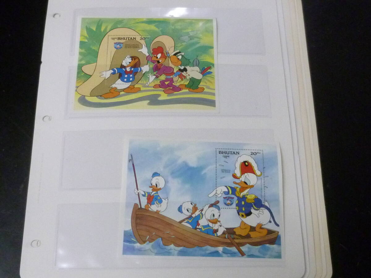 25F A №26 ディズニー切手 1984年 5ヵ国 ブータン 「海上コスト」・他 小型シート 計12種 未使用NH・VF ※説明欄必読拍卖