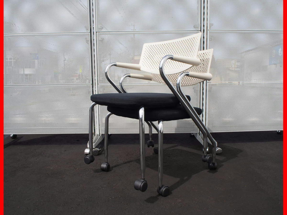 ★ 美品 Vitra ヴィトラ Visaroll2 2脚セット ビザロール2 キャスター付きチェア 座面/ブラック(ネロ) 在庫複数あります。拍卖