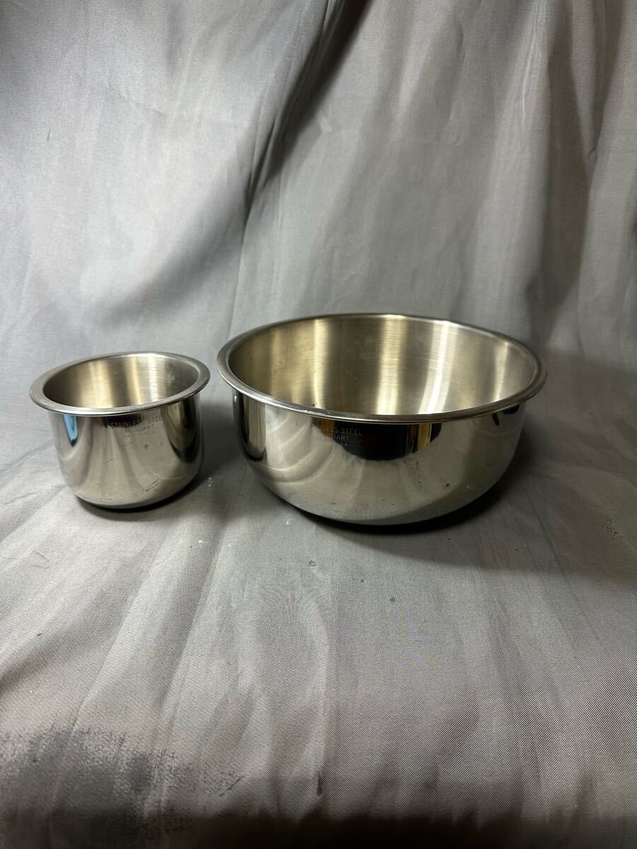 ボウル STAINLESS 3T4 3/4 (24)(12.5) QUARTMADE IN U.S.A 調理器具拍卖