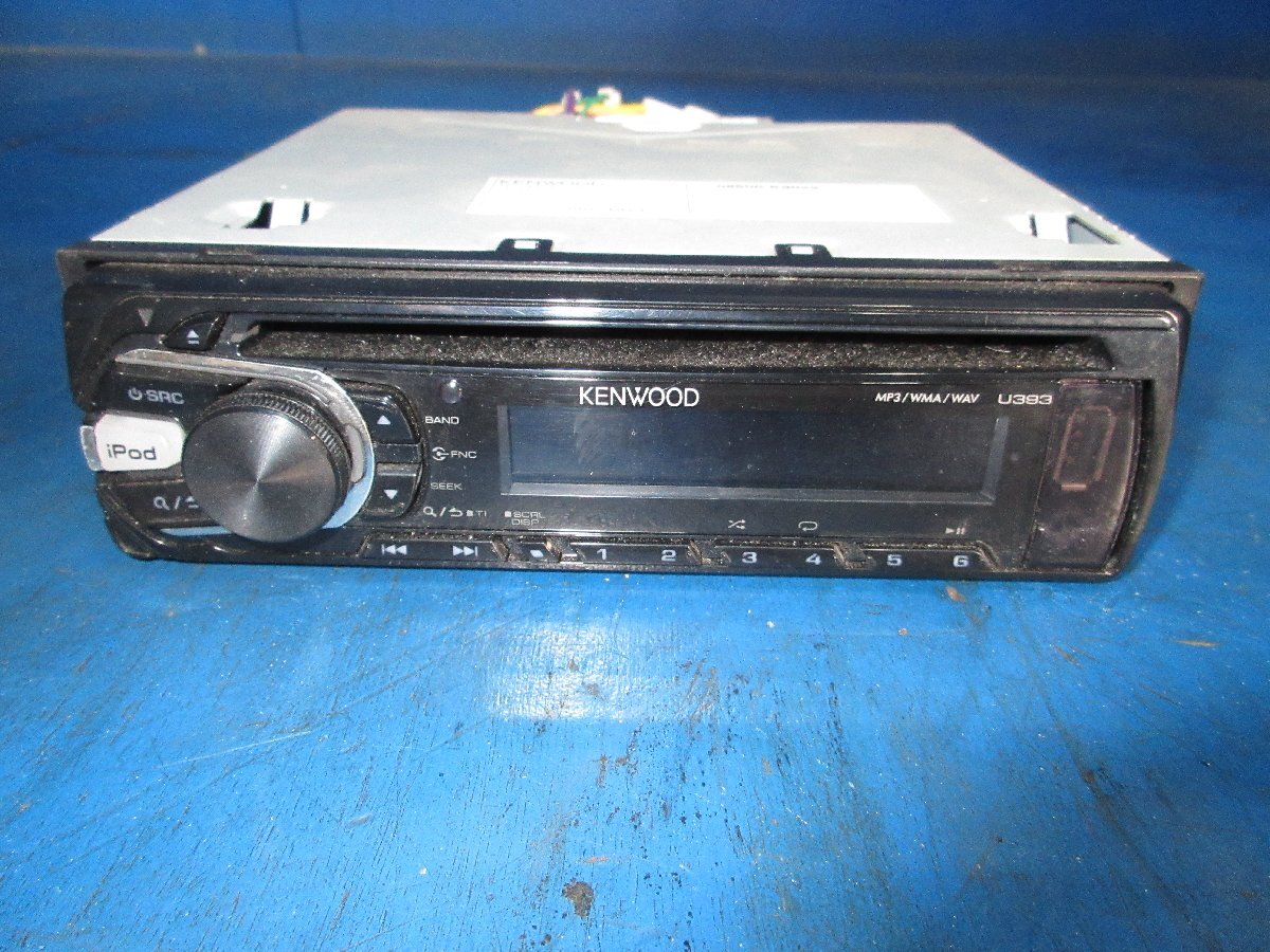 KENWOOD ケンウッド U393 カーオーディオ CDプレーヤー TUNER CD USB 中古品 (K拍卖