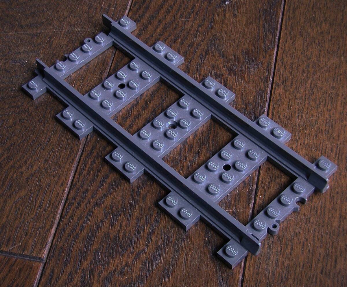 レゴ/LEGO★トレインレール ストレート★ダークグレー★8枚セット★#53401#17275拍卖