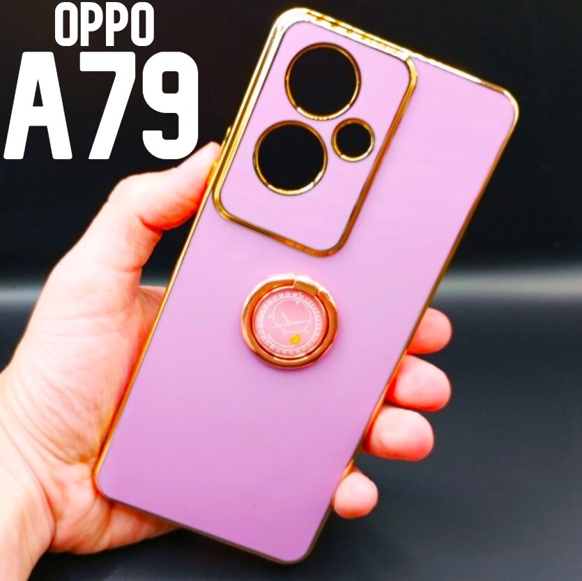 OPPO A79 5G パステル リング スマホケース パープル拍卖