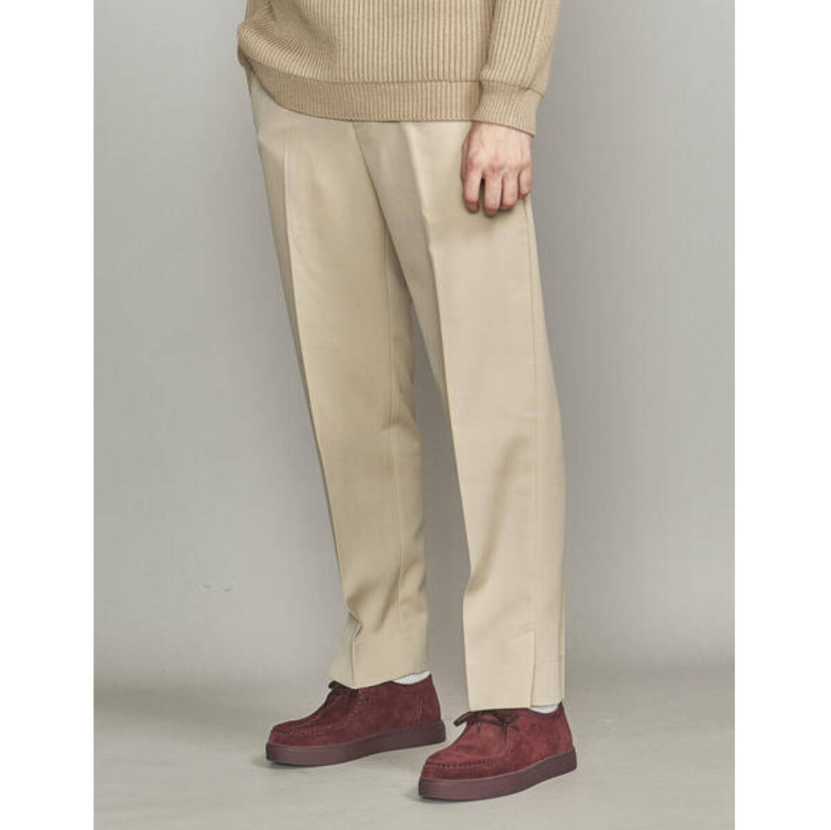 XL / UNITED ARROWS × Dickies ユナイテッドアローズ ディッキーズ ウール100% SLIT PANTS スリット パンツ スラックス テーパード 拍卖