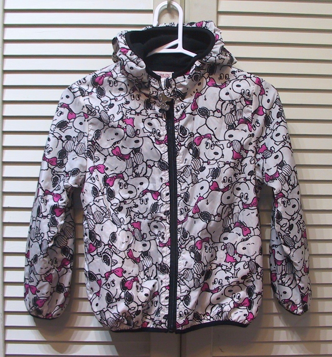 SNOOPY/スヌーピー PEANUTS/ピーナッツ ナイロンブルゾン/ジャンパー スヌーピー&ベル 130 美品拍卖