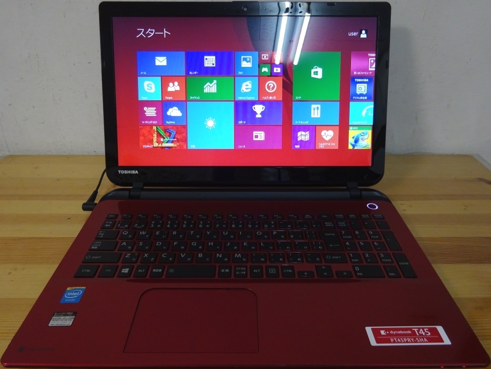 東芝ノートパソコン dynabook T45/PRY/Cele 3205U 1.5GHz/4GB/500GB/中古特価品拍卖