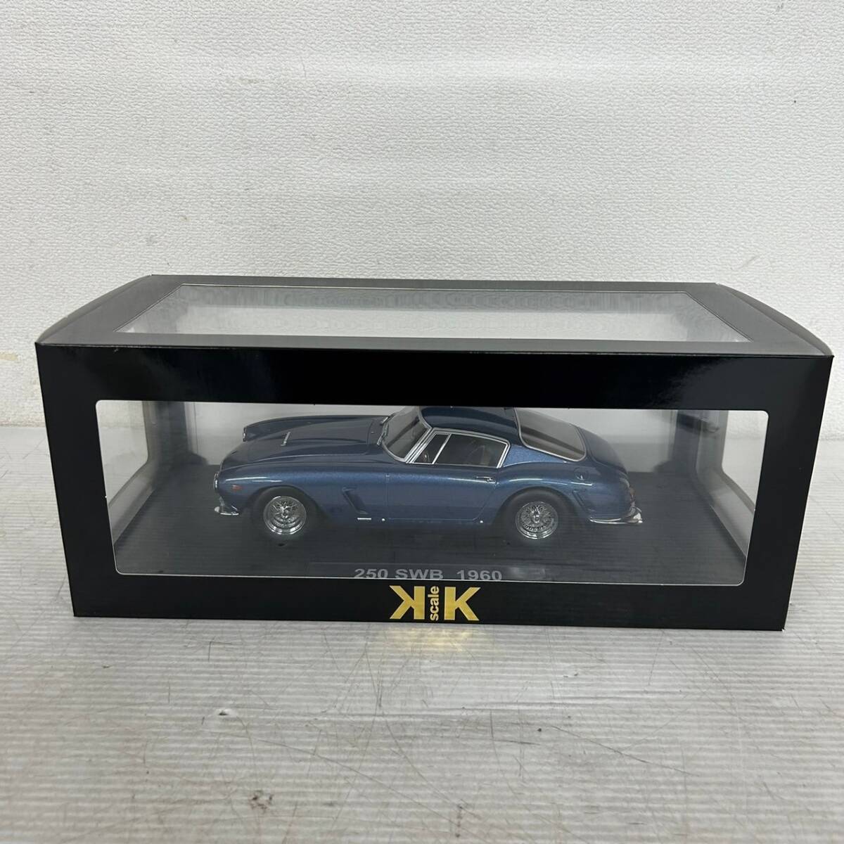 【KKscale】フェラーリ 250 SWB ベルリネッタ 1960 ブルー 1/18 スケール ミニカー モデルカー 美品 コレクション KKスケール Y0937拍卖