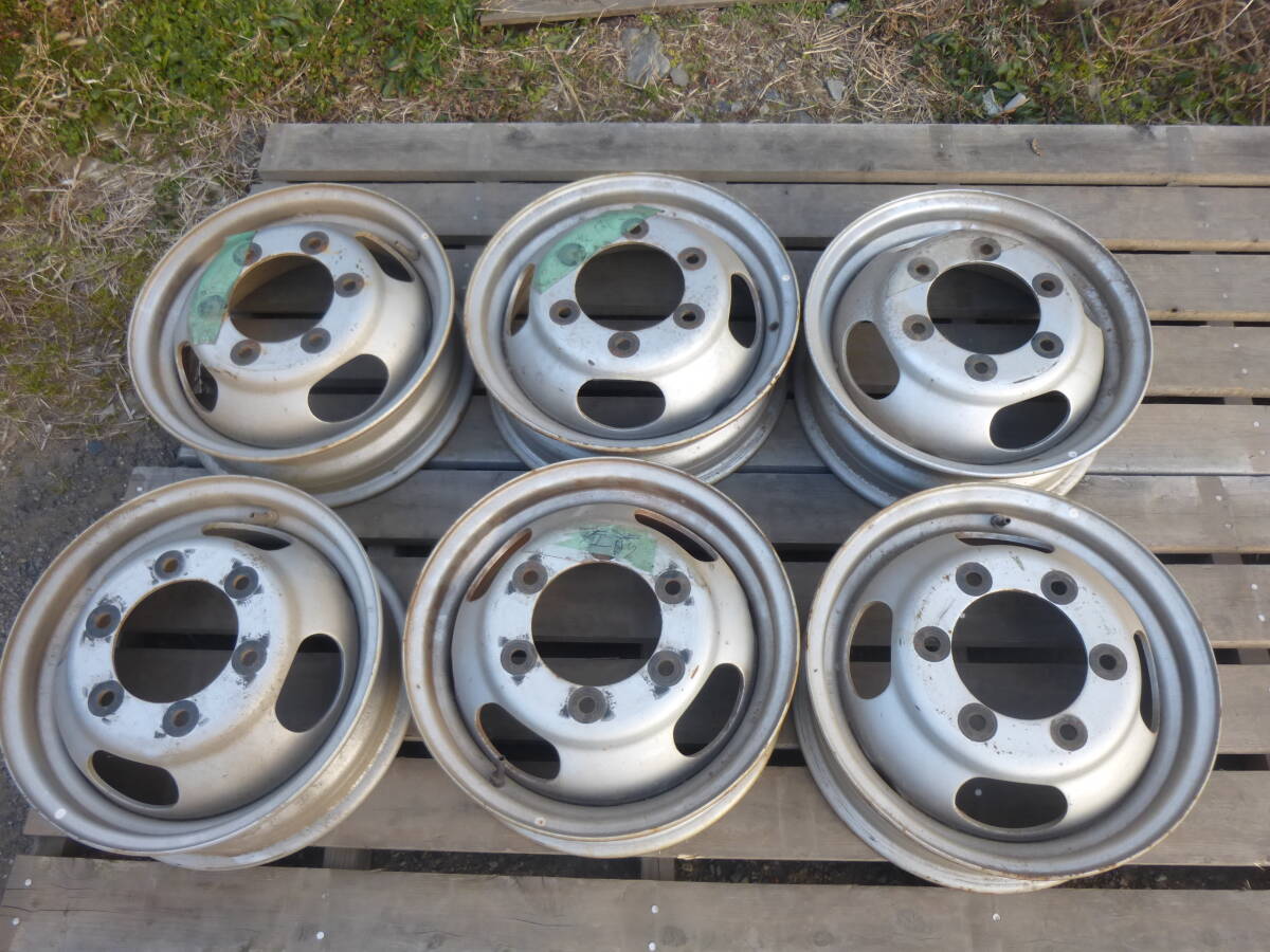 キャンターに 15×5J 6H ハブ径130 PCD170 6本 管:H-59拍卖