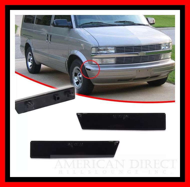 【新商品/ブラック/スモーク】95-05y アストロ/サファリ フロント バンパー リフレクター サイド マーカー スペース サイドマーカー拍卖