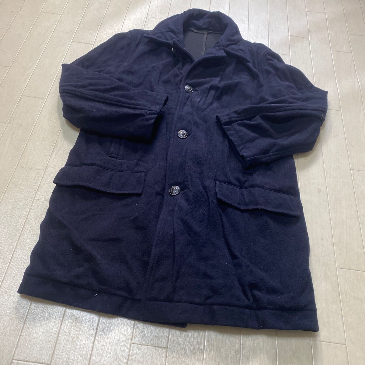 O12☆ ICEBERG アイスバーグ トップス アウター コート カジュアル メンズ 48 ネイビー 無地拍卖