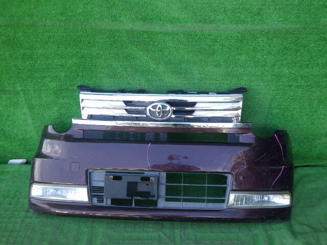 L575A L585A ピクシススペース カスタム 純正フロントバンパー 茶 52119-B2800 グリル フォグ付拍卖