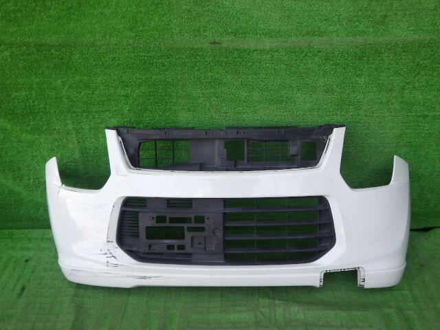 MH34S 前期 ワゴンR FXリミテッド 純正フロントバンパー おまけ ロアグリル付 白 パール 71711-72M2 拍卖