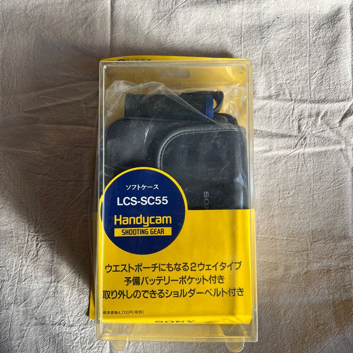 T2-12-6 未使用 SONY ハンディーカム 2ウェイタイプ ソフトケース ビデオカメラ 予備バッテリーポケット付 拍卖