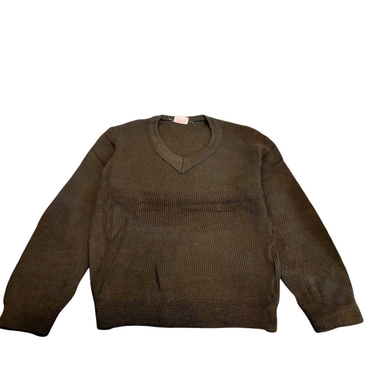 古着 フランス軍 vネックセーター ヴィンテージ 80s ミリタリー デッドストック拍卖