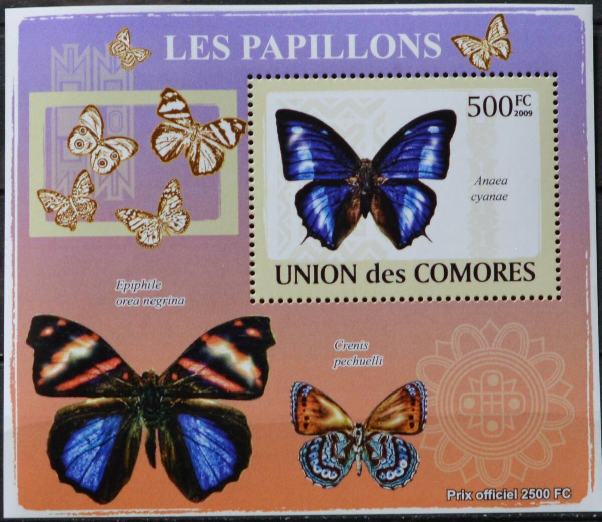 「TE116」コモロ諸島切手 2009年 蝶々拍卖