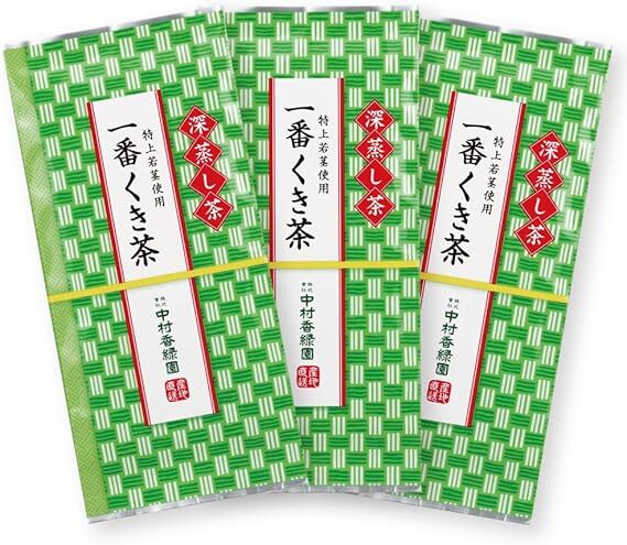 茶処掛川の中村香緑園 深蒸し茶『一番くき茶3本パック』 たっぷり600g(200g×3袋) 特上若茎使用 甘味たっぷり テアニン 一番茶葉 0219拍卖
