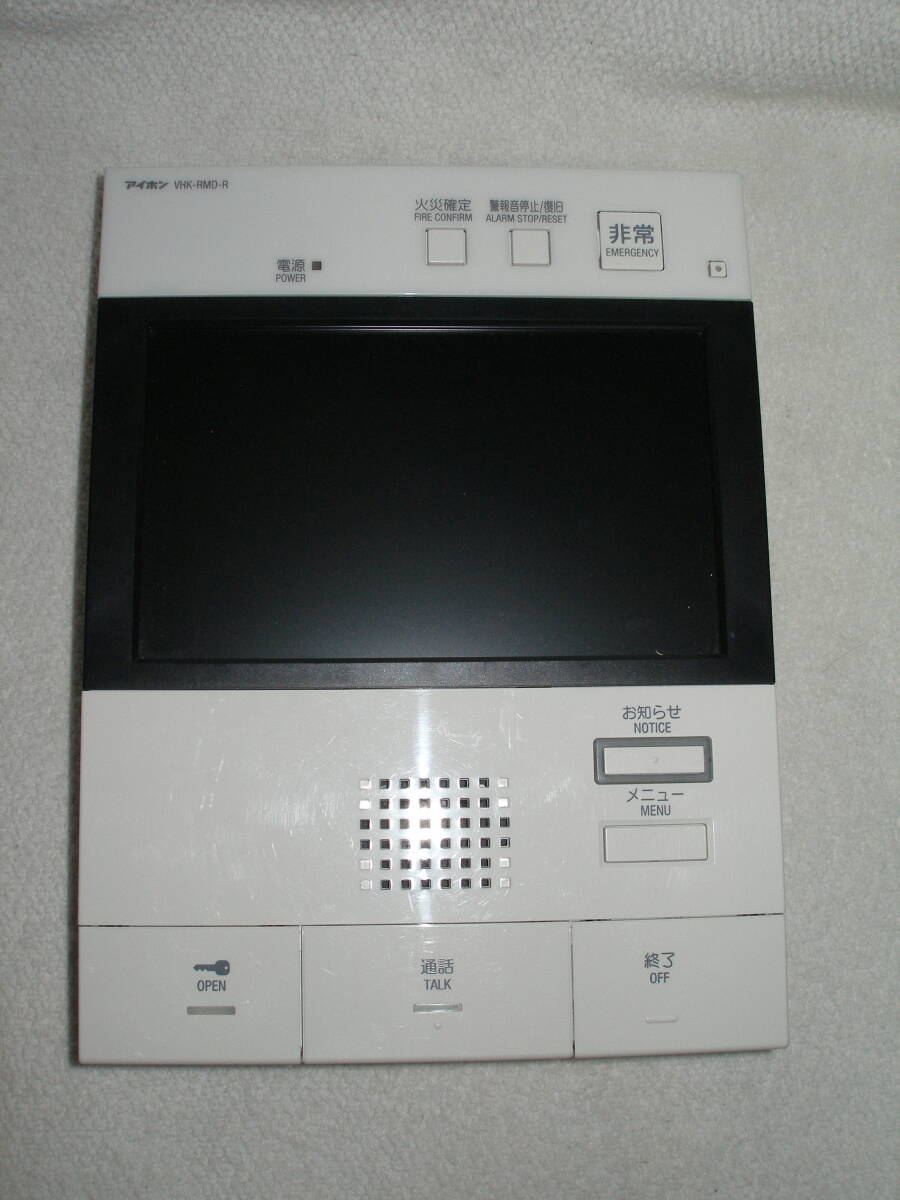 アイホン 録画機能付モニター付セキュリティ親機 VHK-RMD-R 現状の中古品拍卖
