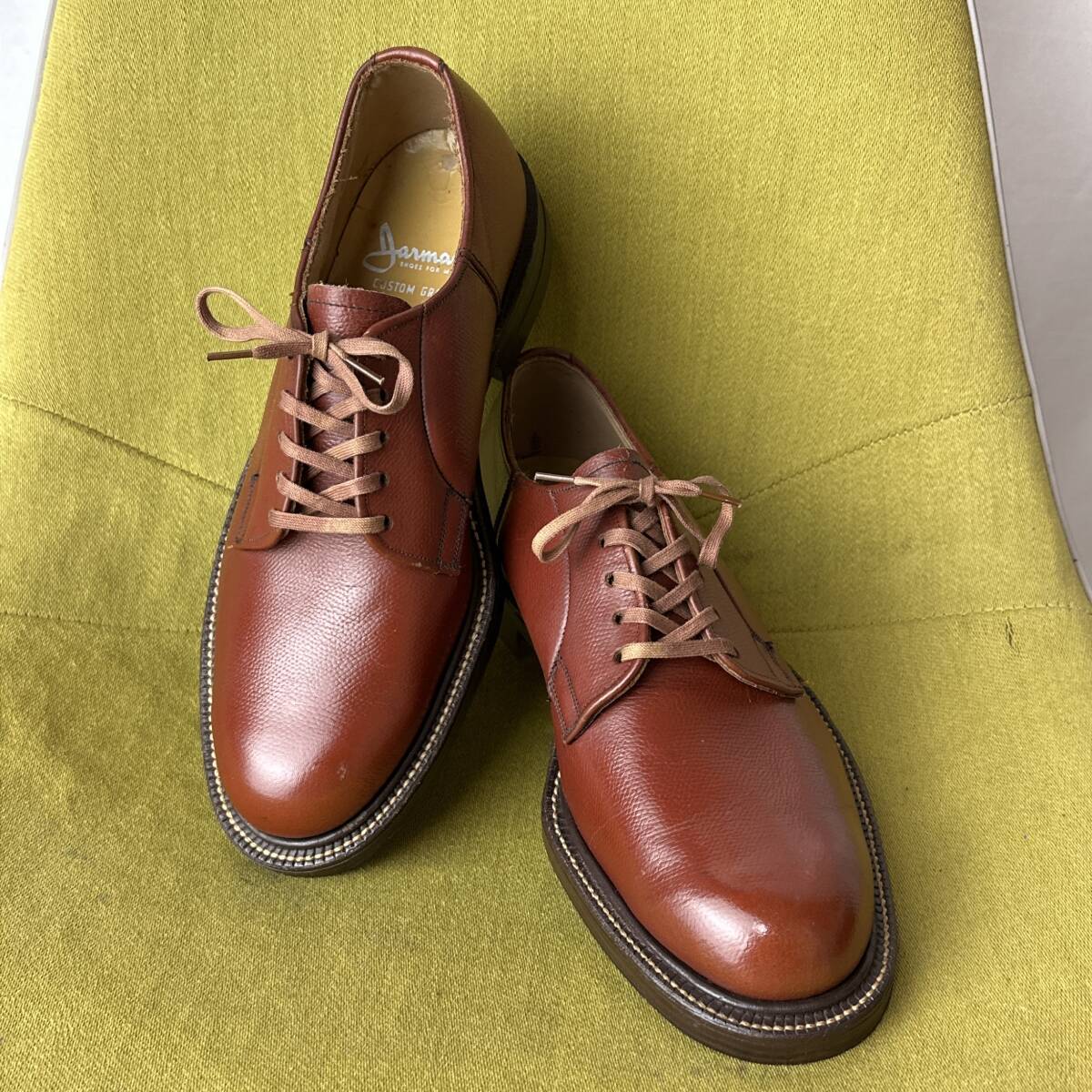 未使用 Jarman ジャーマン USA製 プレーントゥシューズ US7D相当 25.0相当 グッドイヤーウェルト製法 ビジネス レザーシューズ 70s 拍卖
