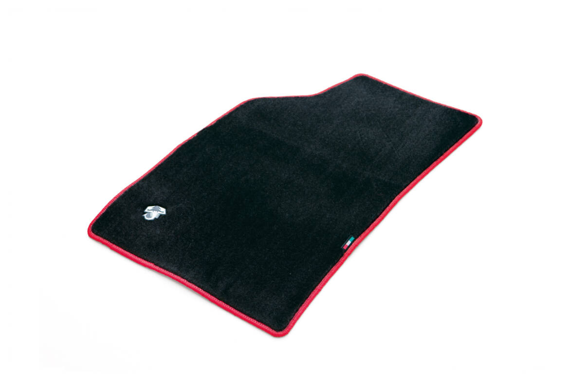 アバルト フロアマット スコーピオンエンブレム入り レッド オーバーロック MT車用 ABARTH FLOOR MAT 純正品・新品・送料無料拍卖
