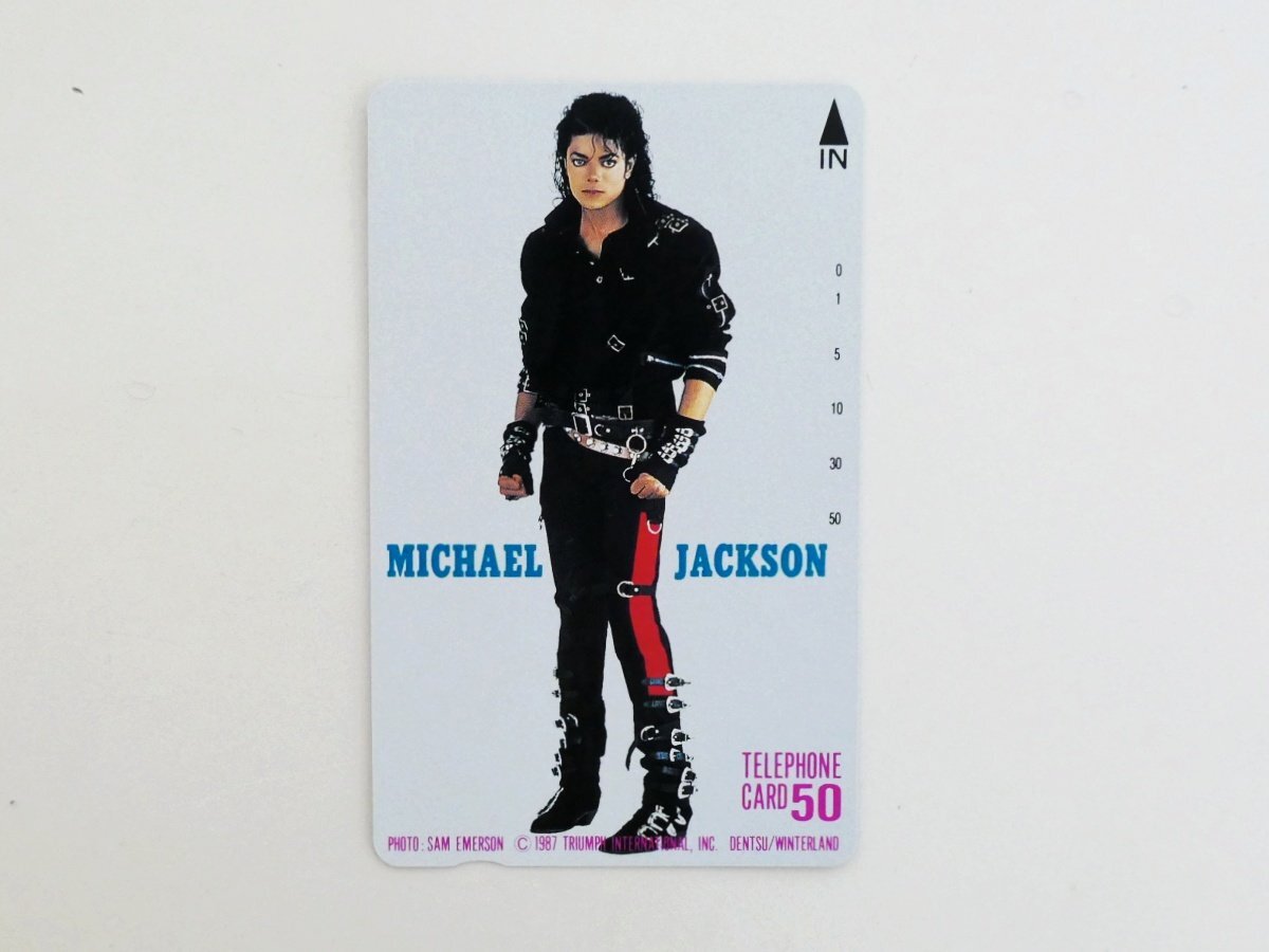 【479】 テレカ マイケルジャクソン MICHAEL JACKSON 1987年 ミュージシャン テレホンカード 50度拍卖