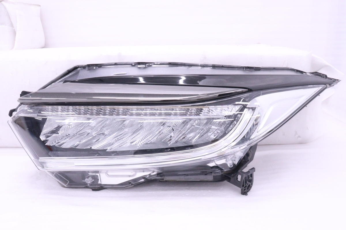 52-337★美品★後期 LED RU1 ヴェゼル★左ヘッドライト KOITO 100-62292 打刻:J5 ASSY メッキ 純正★ホンダ (DM)拍卖