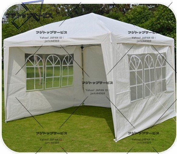 数量限定 より耐久性 頑丈フレーム 大型テント 日除け ワンタッチ 大型 防風 防雨 アウトドア イベントテント タープテント 3M*3M*2.6M拍卖