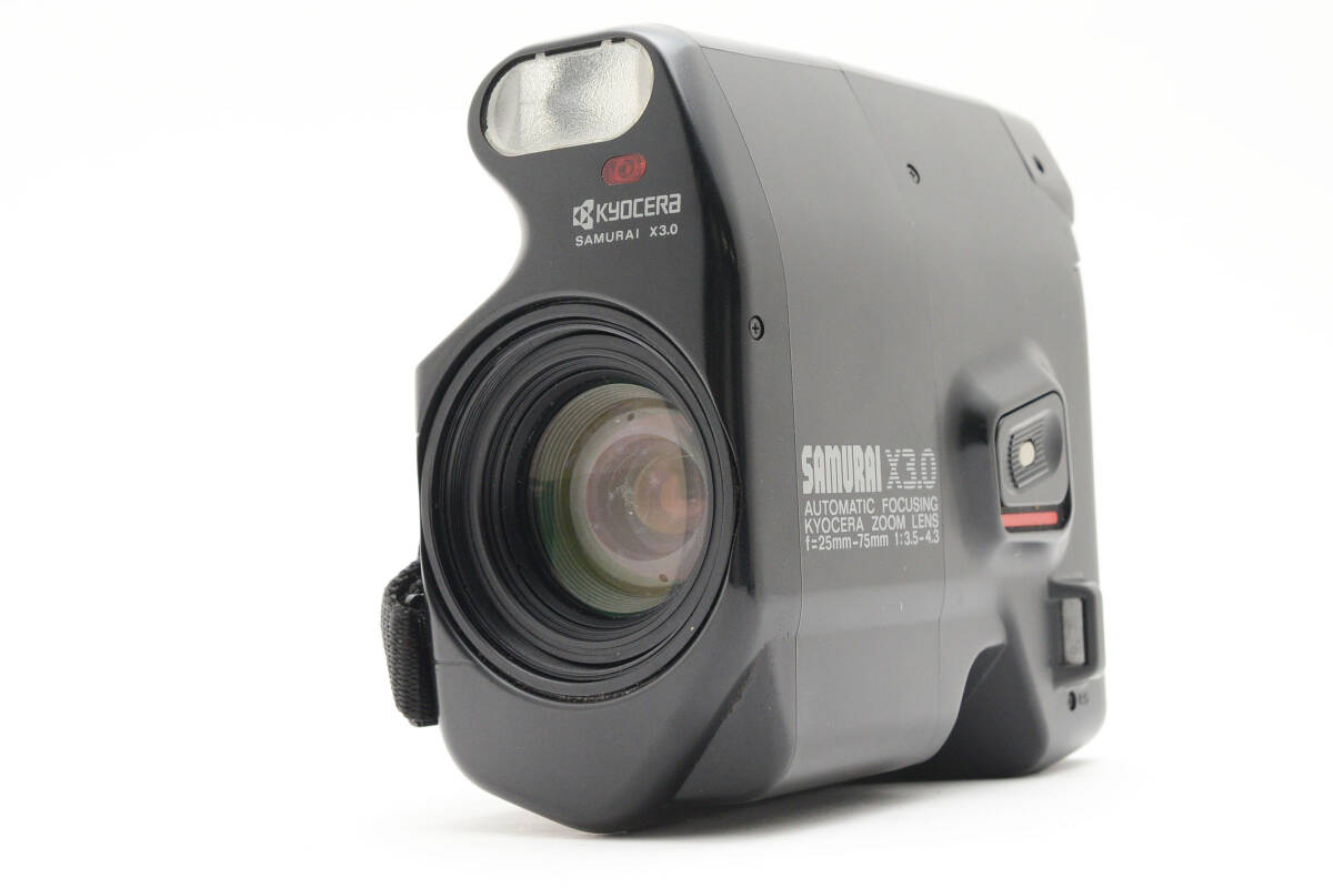 ■ジャンク品■ KYOCERA 京セラ SAMURAI X3.0 オートフォーカス コンパクトフィルムカメラ #3413拍卖