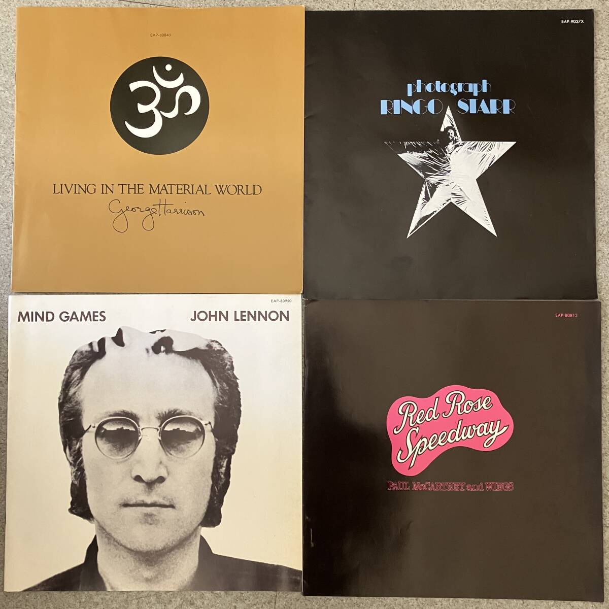 ★★LP解説書 4点 ジョン ジョージ ポール リンゴ拍卖