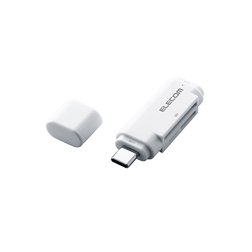 エレコム メモリリーダライタ Type-Cコネクタ 直挿しタイプ SD+microSD用 ホワイト MR3C-D011WH拍卖