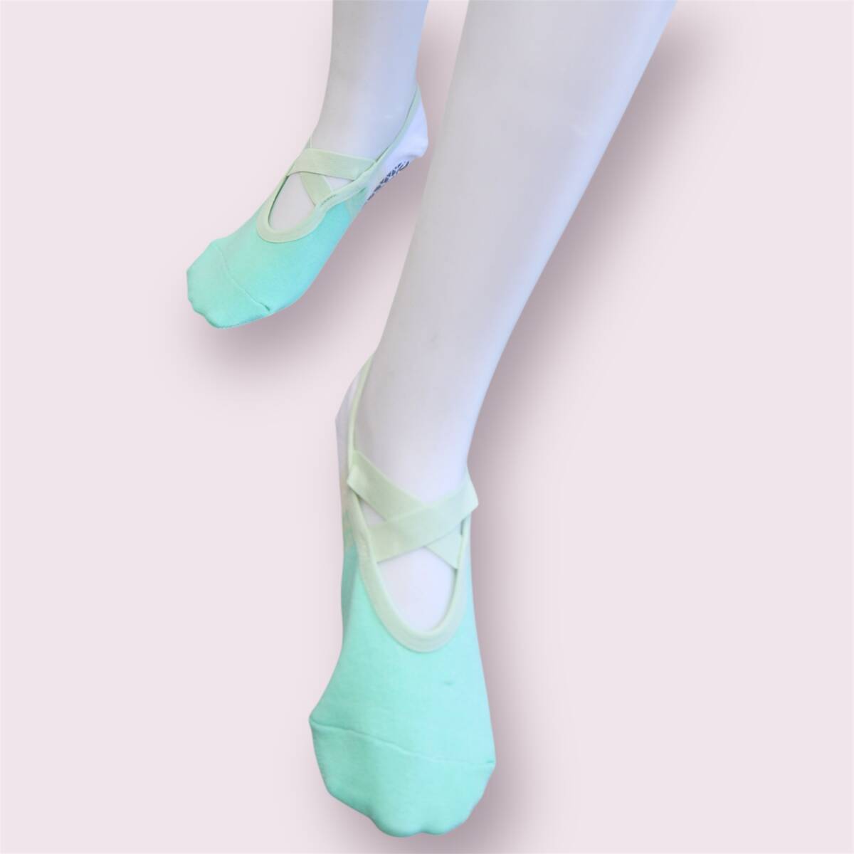 ★ハワイアン雑貨★maunaloa レッスンソックス/練習用 靴下/滑り止め<グラデーション/MINT/ミント>拍卖