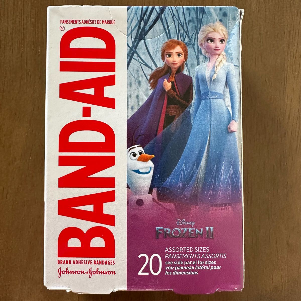 アメリカ バンドエイド アナと雪の女王 Frozen 絆創膏 20枚入り 新品 未開封拍卖