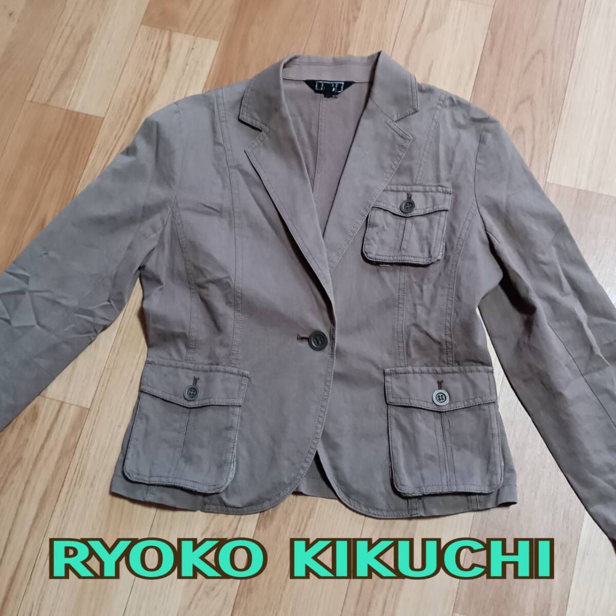RYOKO KIKUCHI ◆ ジャケット 38サイズ コーヒー ブラウン 系 日本製 ◆ リョウコ キクチ ◆ レディース トップス拍卖