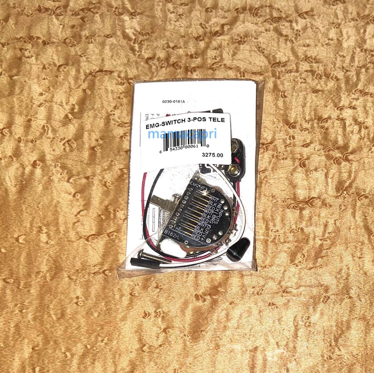 新品EMG B162rL Solderless Toggle Switch Selector Telecaster 3-POS イーエムジー トグルスイッチ セレクター テレキャスター 3WAYレバー拍卖