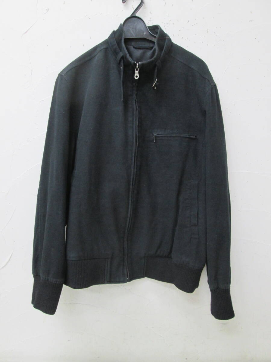 (58)☆CERRUTTI 1881 SHAPES セルッティ メンズ ジャケット ブルゾン ブラック 黒 サイズL拍卖
