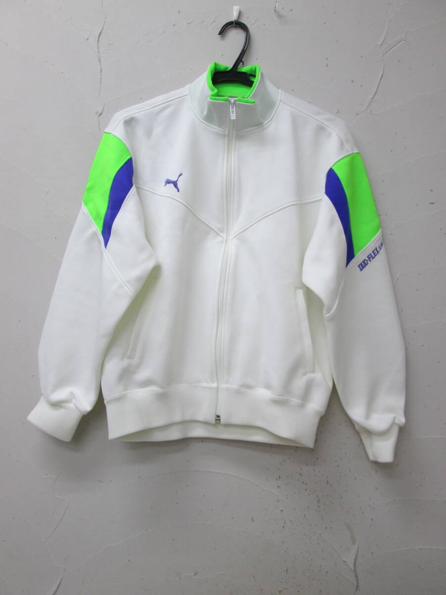 (61)♪プーマ PUMA メンズ Hit union ヒットユニオン 綿混 フルジップ トラックジャケット ホワイト サイズL拍卖