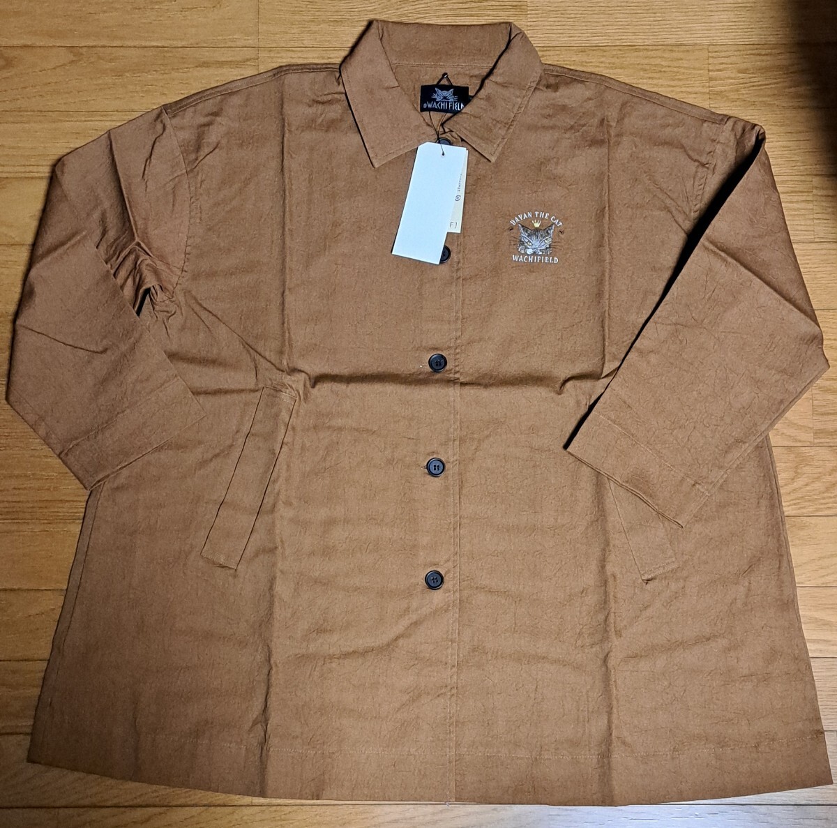 ★わちふぃーるど★コート★ダヤン★トレンチ★綿100★ブラウン★フリー★拍卖