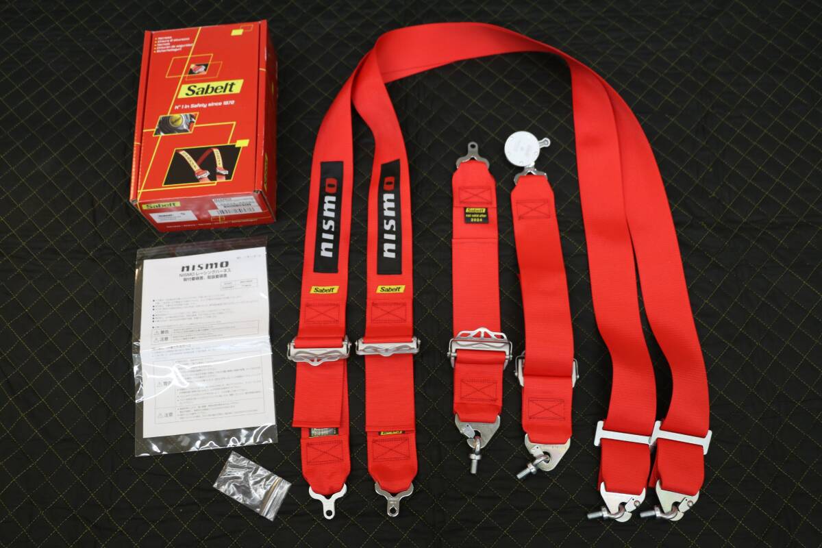 価格改定 限定値下 NISMO SPORTS HARNESS Sabelt社製 4点式 ニスモ スポーツハーネス86844-RR040 新品未使用★即納在庫有★拍卖