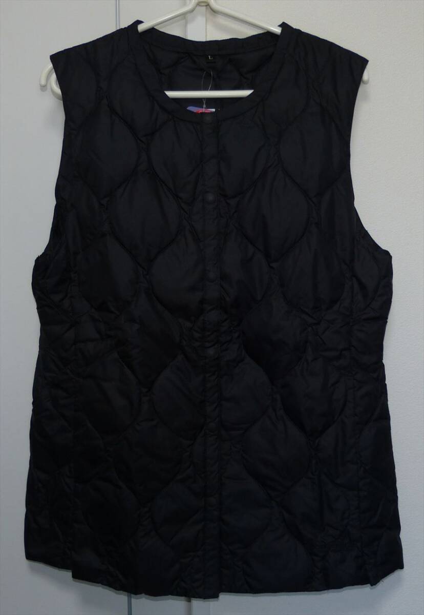 ★ 新品タグ付き ダンロップ レディース ダウンベスト 黒 L ★拍卖