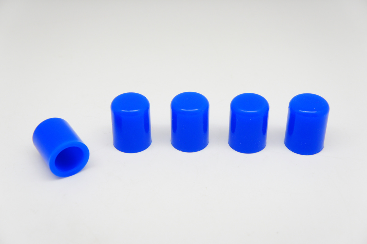 シリコンホース バキュームラインキャップ内径19mm 5個 青拍卖