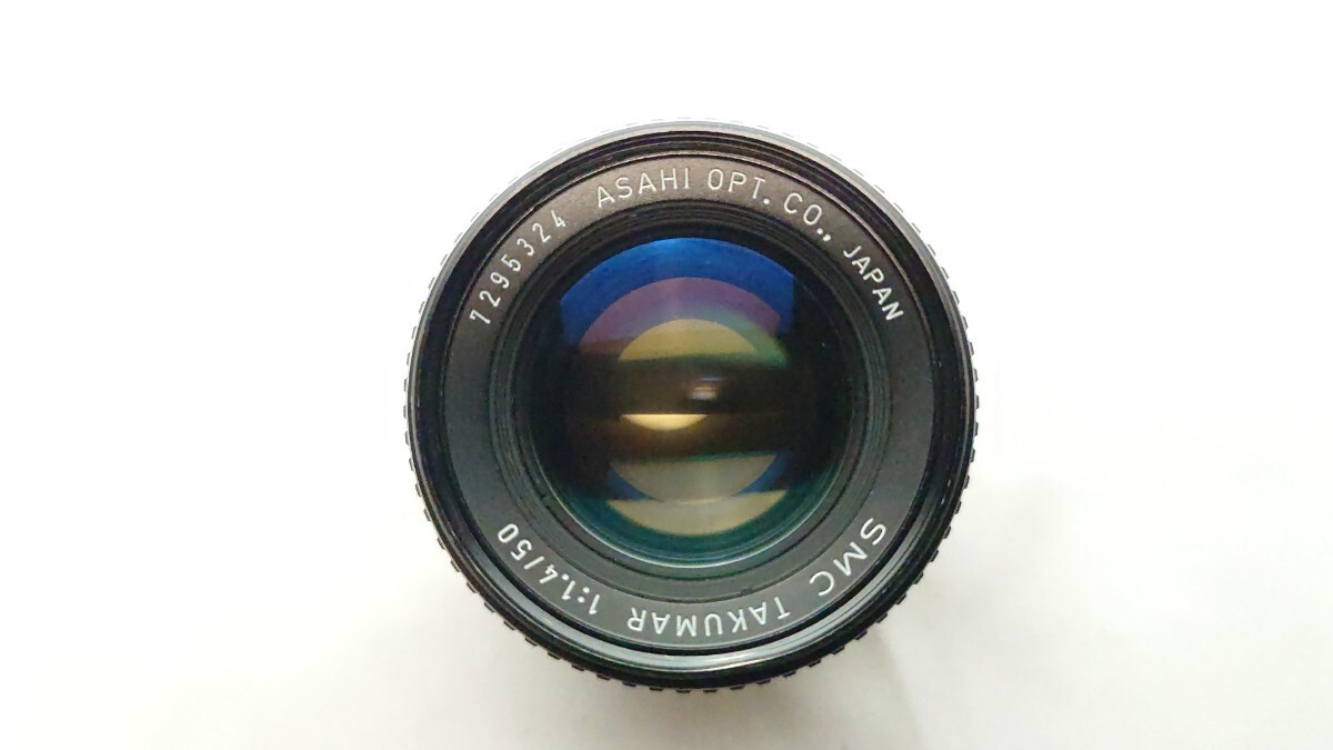 m42 ペンタックス PENTAX SMC TAKUMAR 50mm F1.4 アトムレンズ 純正リアフロントキャップ付 ペンタックス タクマー 大人気レンズ拍卖