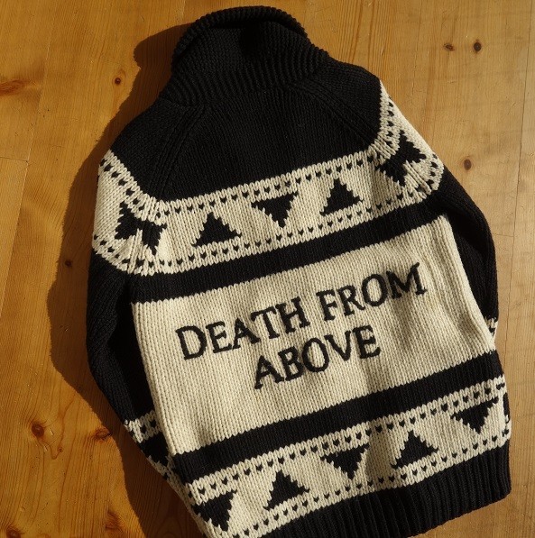 MN-0659-002 美品 希少 スカル柄 ラフアンドラゲッド ROUGH AND RUGGED ジャケット ニット カウチン FREE&EASY拍卖