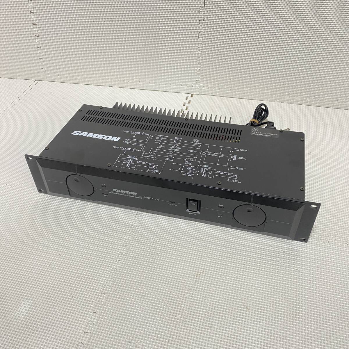 即決☆ SAMSON SERVO-170 パワーアンプ Power Amplifier 簡易音出しOK PA機器 レコーディング【現状品】拍卖