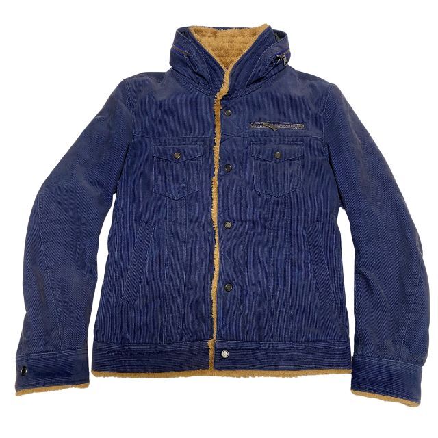 美品 ハイダウェイ 二コル ボアコーデュロイ ジャケット タイトシルエット HIDEAWAY NICOLE 中綿 キルティング フード収納 雅瀬1265拍卖