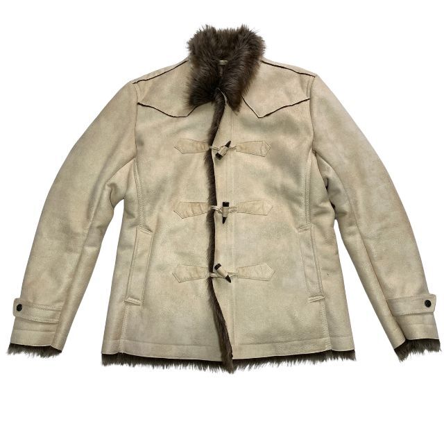 極美品 ハイダウェイ 二コル ボアファーコート ジャケット 起毛 ピーコート HIDEAWAY NICOLE スウェードレザータイプ 雅瀬1273拍卖