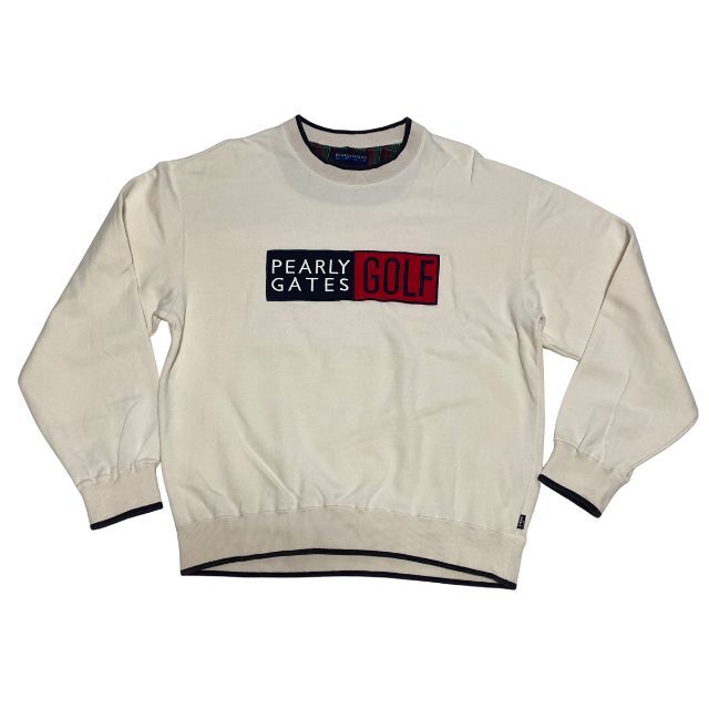 パーリーゲイツ ゴルフ ボックスロゴ 刺繍ロゴ スウェット トレーナー PEARLY GATES GOLF ビッグロゴ デカロゴ ゴルフウェア 雅瀬1323拍卖