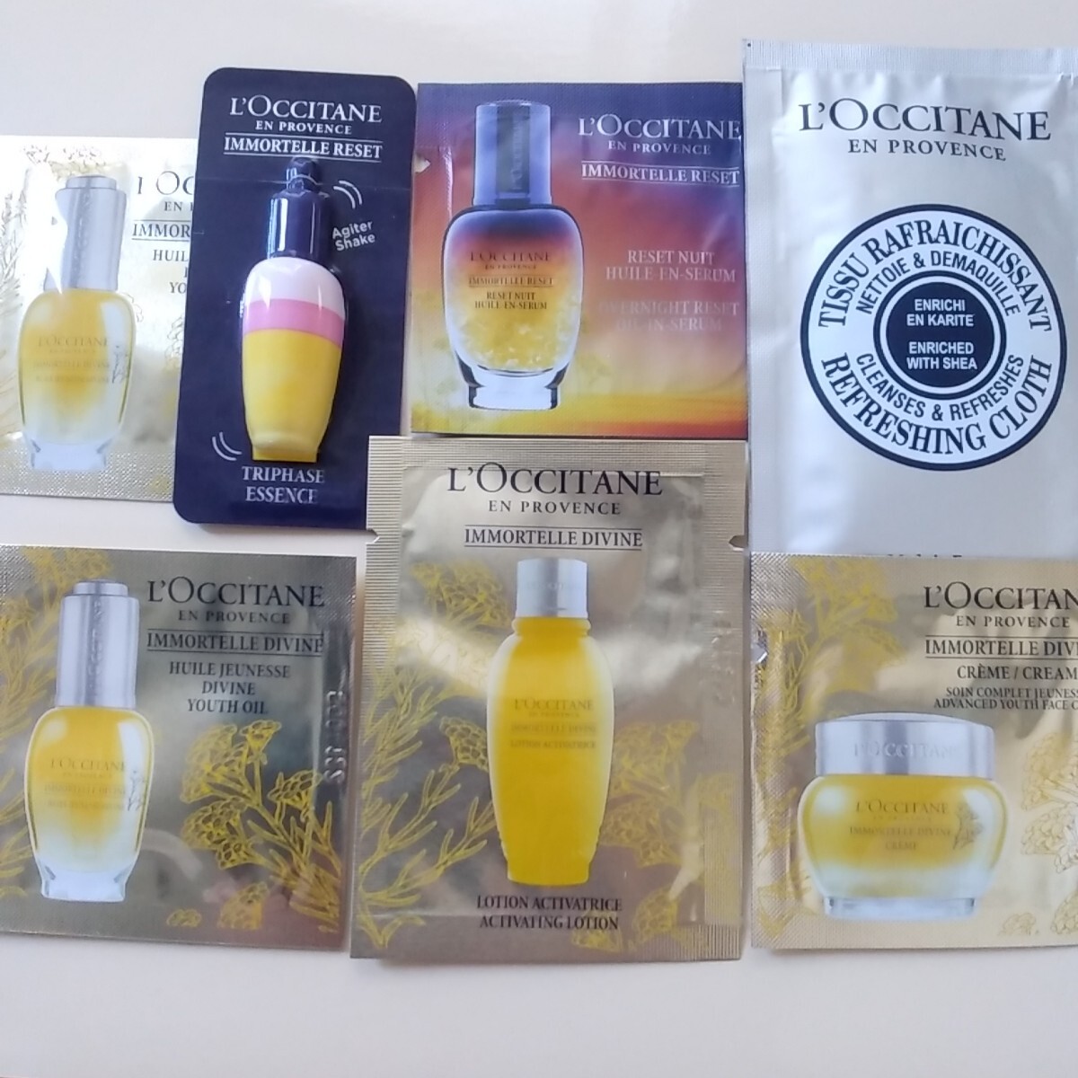 ロクシタン イモーテル サンプル7点 L'OCCITANE拍卖