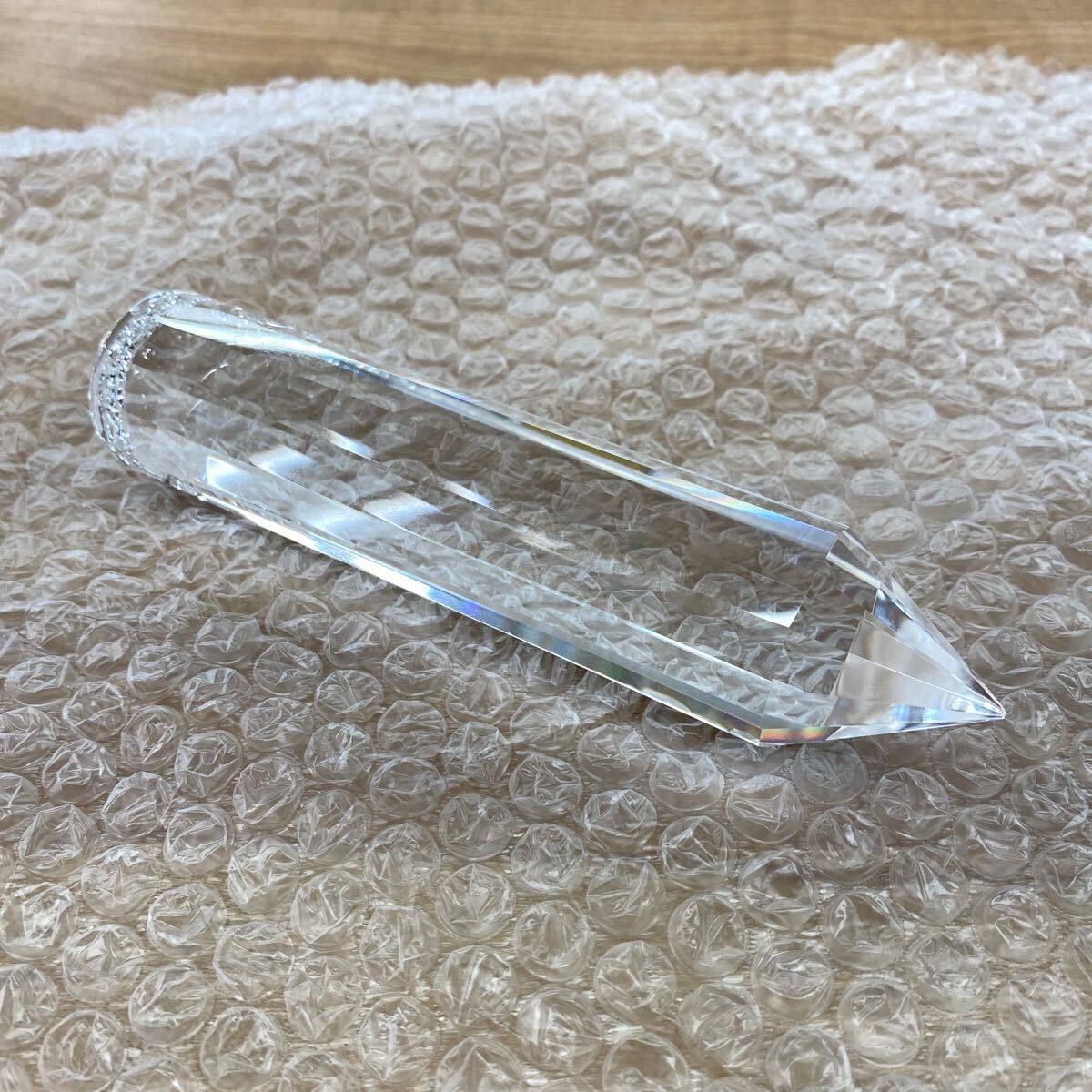 美品 ヴォーゲルクリスタル 水晶 ワンド 13角柱 保管品 499 拍卖
